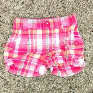 Oshkosh baby plaid shorts (size 6m)